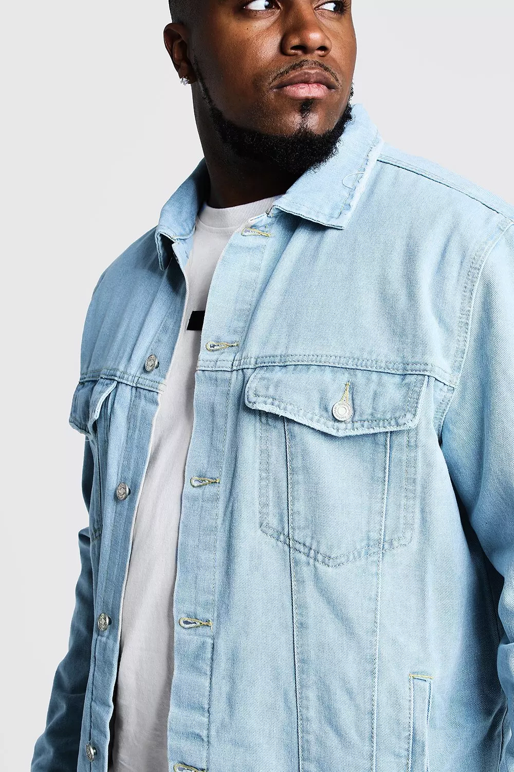 Mens jean best sale jacket forever 21